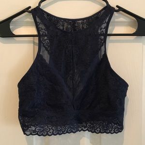 S aerie dark blue bralette